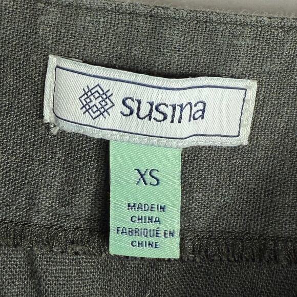 Susina Womens Wide Leg Linen Blend Jumpsuit Size XS - Picture 4 of 8